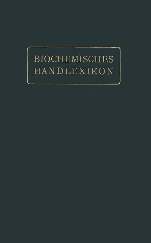 Biochemisches Handlexikon