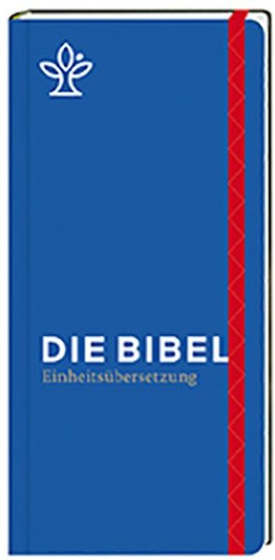 Die Bibel. Taschenausgabe stripe mit roter loser Gummilitze