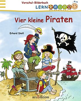 Lernraupe Vorschul-Bilderbuch: Vier kleine Piraten