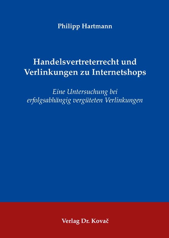 Handelsvertreterrecht und Verlinkungen zu Internetshops