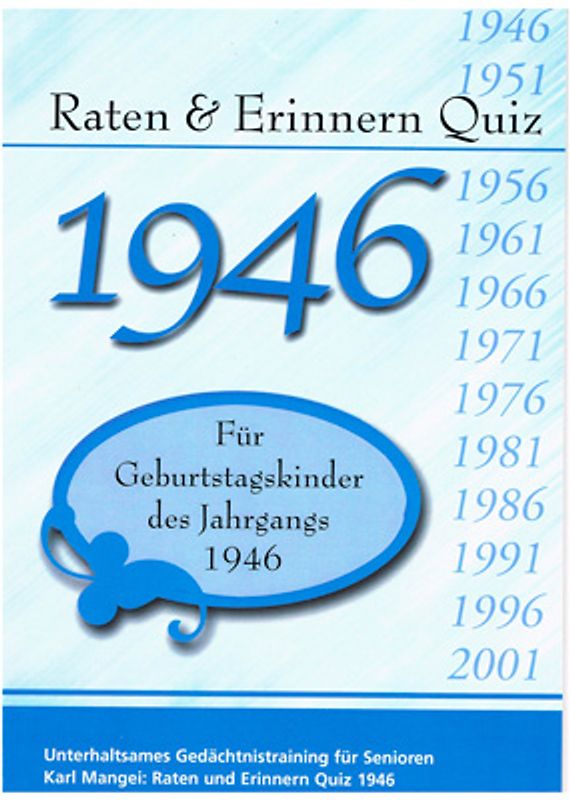 Raten und Erinnern-Quiz 1946