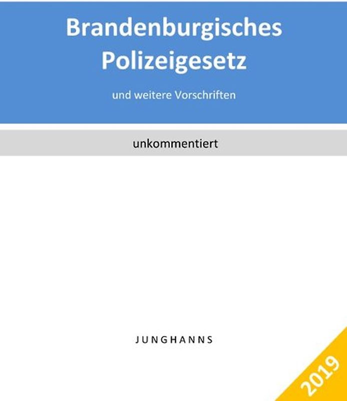 Brandenburgisches Polizeigesetz, Ordnungsbehördengesetz