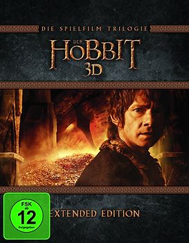 Der Hobbit Trilogie 3D [Extended Edition, 15 Discs] 3D Blu-ray Disc