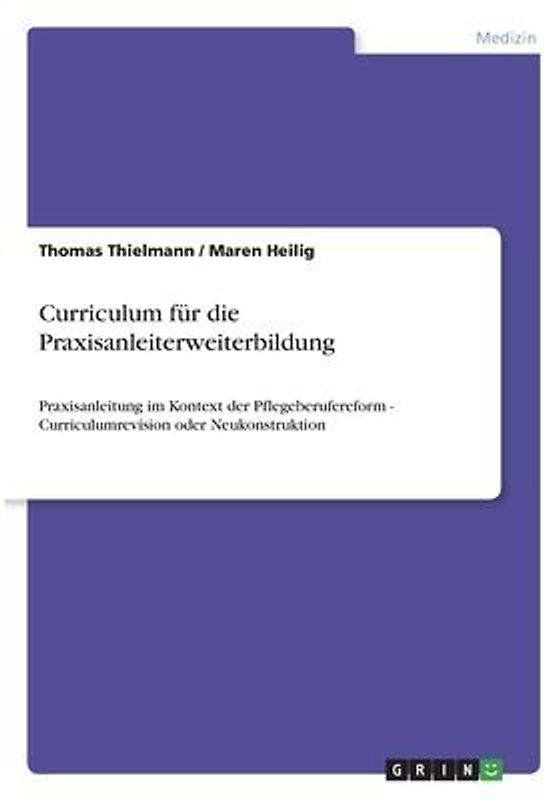 Curriculum für die Praxisanleiterweiterbildung