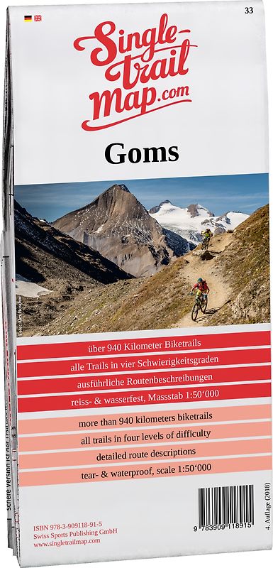 Singletrail Map 033 Goms/Aletsch
