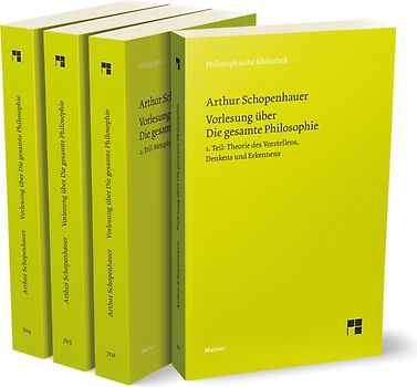 Vorlesung über Die gesamte Philosophie oder die Lehre vom Wesen der Welt und dem menschlichen Geiste, Bde. 1-4 (Set)