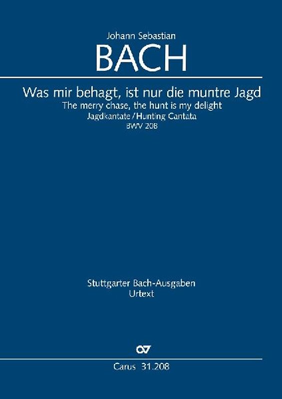 Was mir behagt, ist nur die muntre Jagd (Klavierauszug)