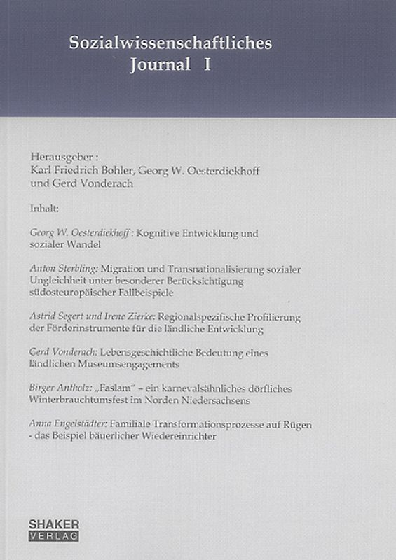 Sozialwissenschaftliches Journal