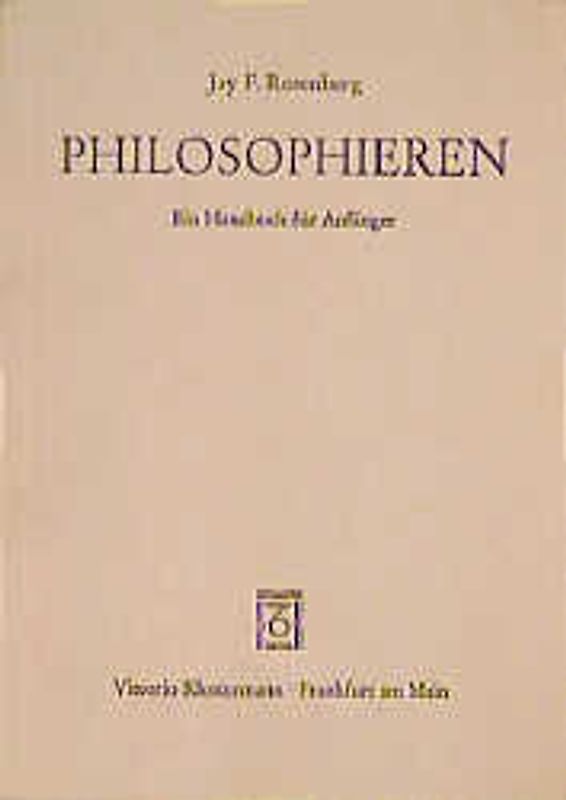 Philosophieren