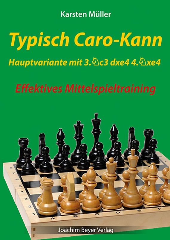 Typisch Caro-Kann - Hauptvariante mit 3. Sc3 dxe4 4 .Sxe4