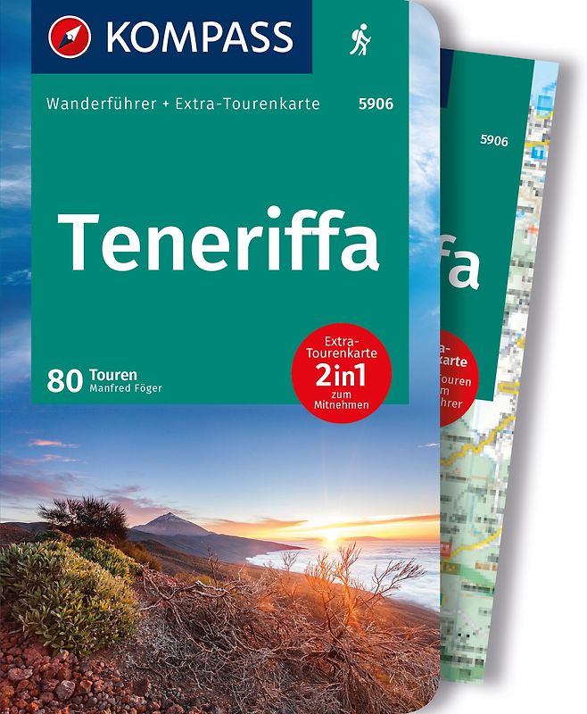 KOMPASS Wanderführer Teneriffa, 80 Touren mit Extra-Tourenkarte