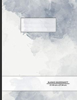 Skizzenheft Blanko: DIN A4 mit Register - 100+ Seiten zum Skizzieren, Zeichnen und Malen - Blanko Skizzenheft mit weißem Papier - Softcover matt in ... zum Selbstgestalten für Erwachsene und Kinder