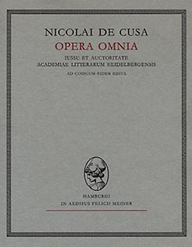 Nicolai de Cusa Opera omnia / Sermones II (1443–1452) Fasciculus 5