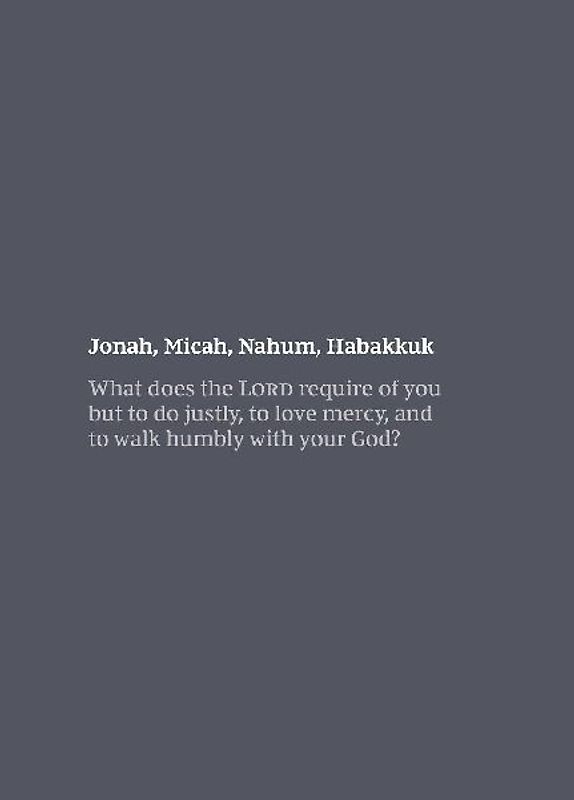 NKJV Bible Journal - Jonah, Micah, Nahum, Habakkuk