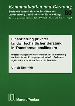 Finanzierung privater landwirtschaftlicher Beratung in Transformationsländern