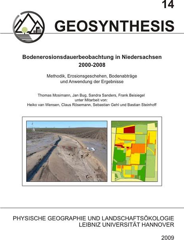 Bodenerosionsdauerbeobachtung in Niedersachsen 2000-2008