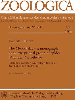 The Mesothelae - a Monograph of an exceptional group of spiders (Araneae: Mesothelae)
