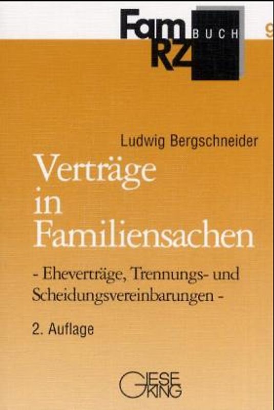Verträge in Familiensachen