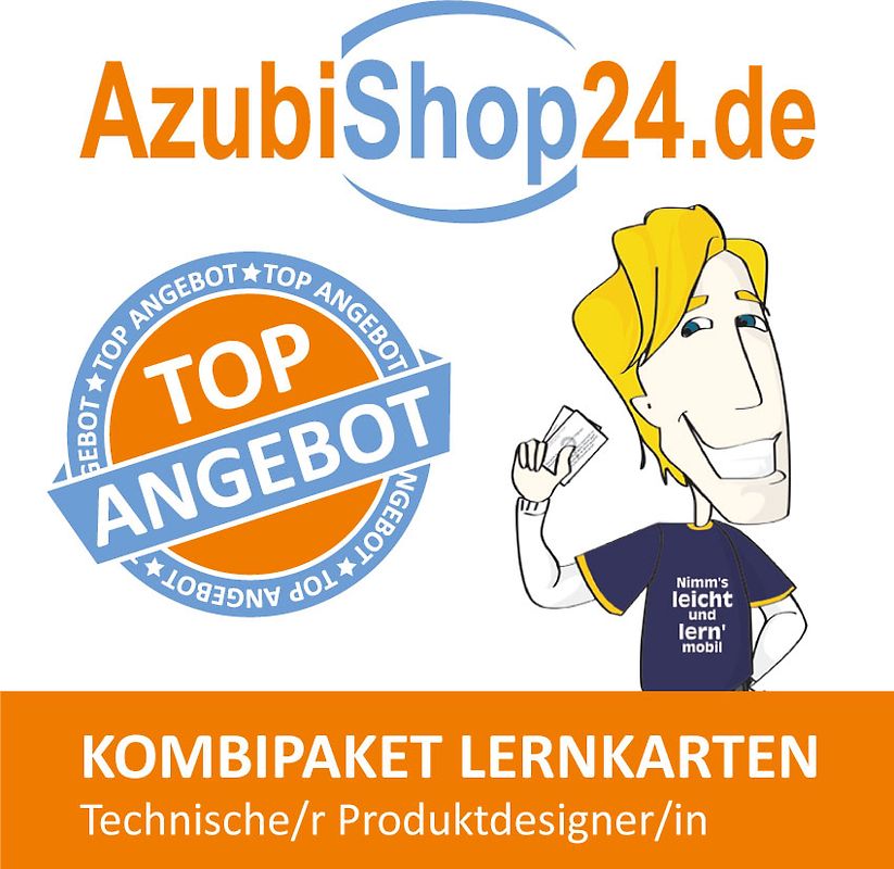 Kombi-Paket Technischer Produktdesigner Lernkarten