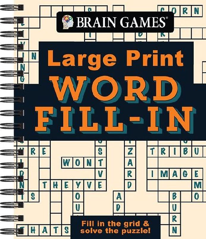Brain Games - Large Print - Word Fill-In
