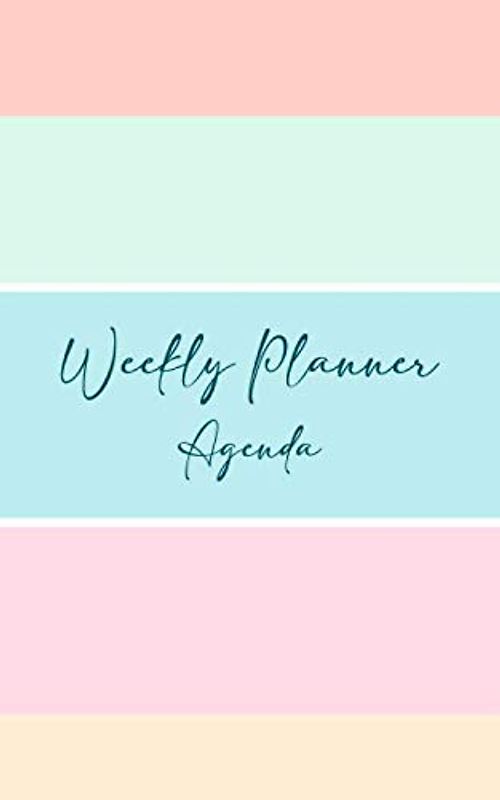 weekly planner agenda: 5x8 daily journal blank calender notebook