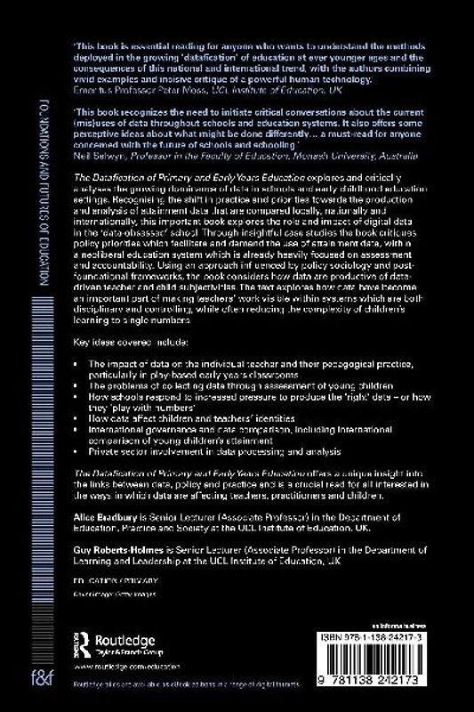 The Datafication of Primary and Early Years Education