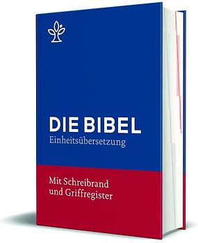 Bibel mit Schreibrand (Blauer Einband)
