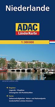 ADAC LänderKarte Niederlande 1:300 000