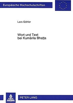 Wort und Text bei Kumarila Bhatta