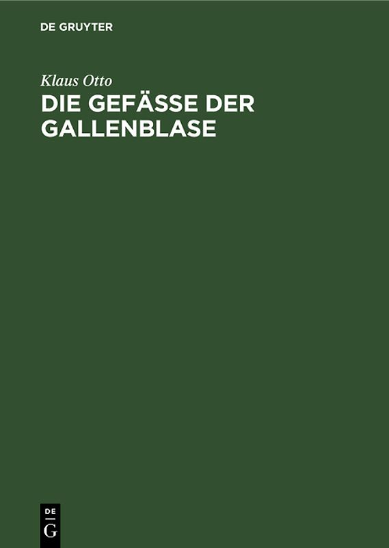 Die Gefäße der Gallenblase