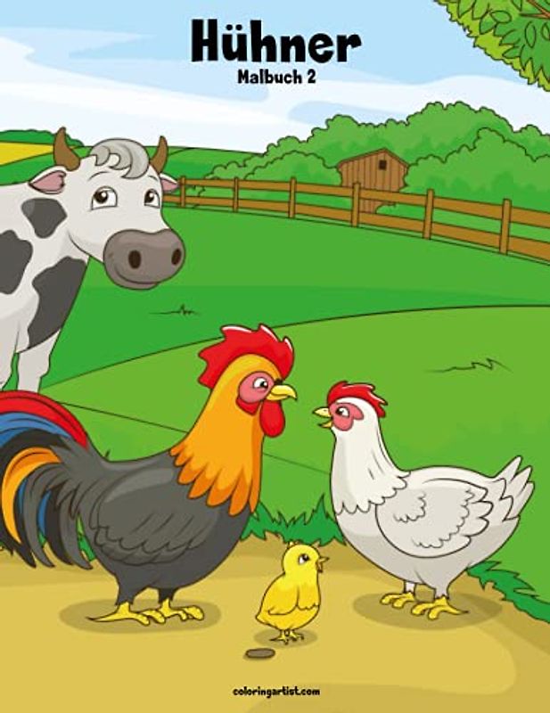Hühner-Malbuch 2