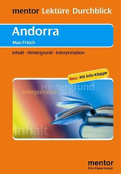 Max Frisch: Andorra - Buch mit Info-Klappe. Inhalt - Hintergrund - Interpretation