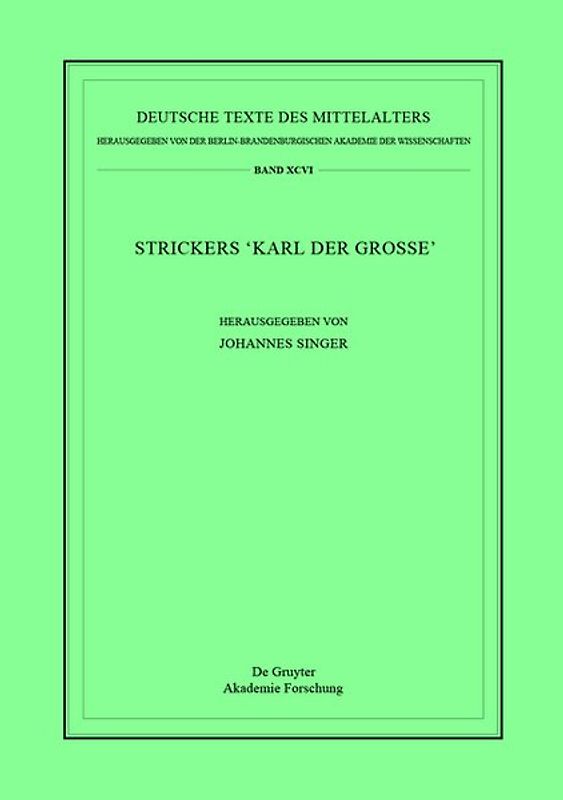 Strickers Karl der Große