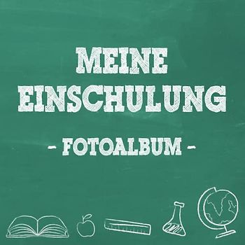 Meine Einschulung Fotoalbum zum Schulanfang für Mädchen: Erinnerungsalbum & Gästebuch als Geschenk für die Schultüte zum ersten Schultag