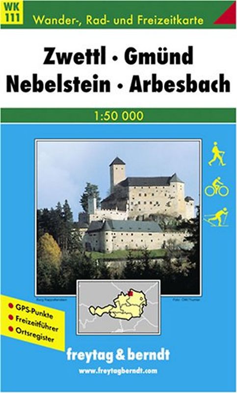 Zwettl - Gmünd - Nebelstein - Arbesbach. 1:50000