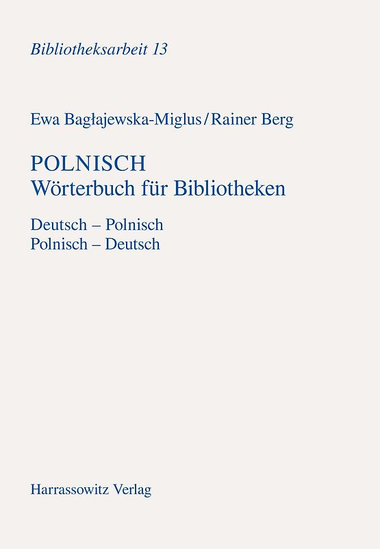 Polnisch Wörterbuch für Bibliotheken