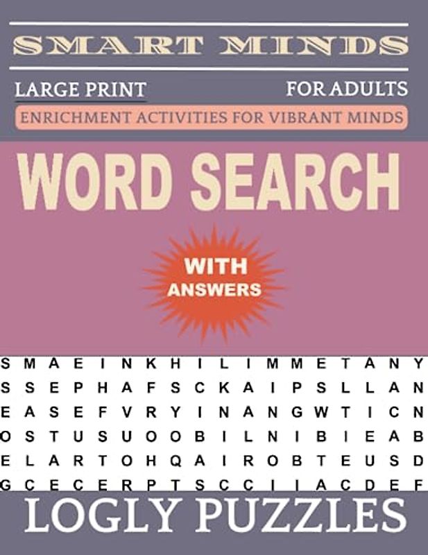 Word Search Book Large Print for Adults: 2400+ words New Fun and Relaxing Puzzles Book for Adults & Seniors with Answers Key