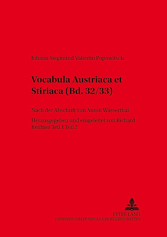 Vocabula Austriaca et Stiriaca