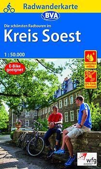 BVA Radwanderkarte Kreis Soest die schönsten Radtouren 1:50.000