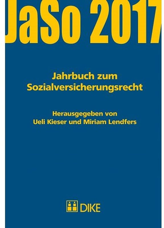 Jahrbuch zum Sozialversicherungsrecht 2017