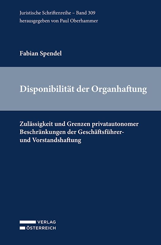Disponibilität der Organhaftung