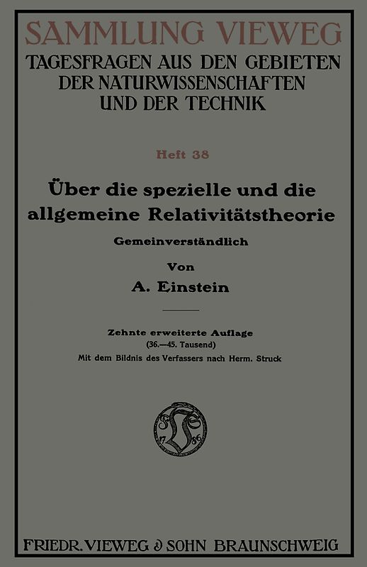 Über die spezielle und die allgemeine Relativitätstheorie