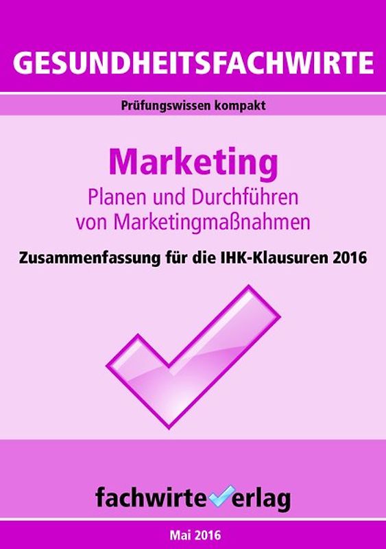 Gesundheitsfachwirte: Marketing