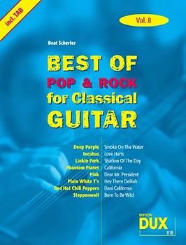 Best Of Pop & Rock For Classical Guitar 8