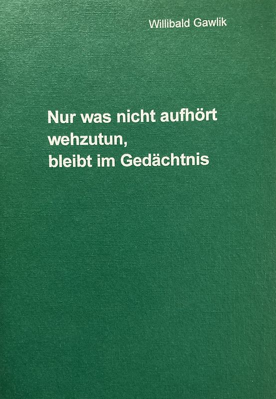 Nur was nicht aufhört wehzutun, bleibt im Gedächtnis