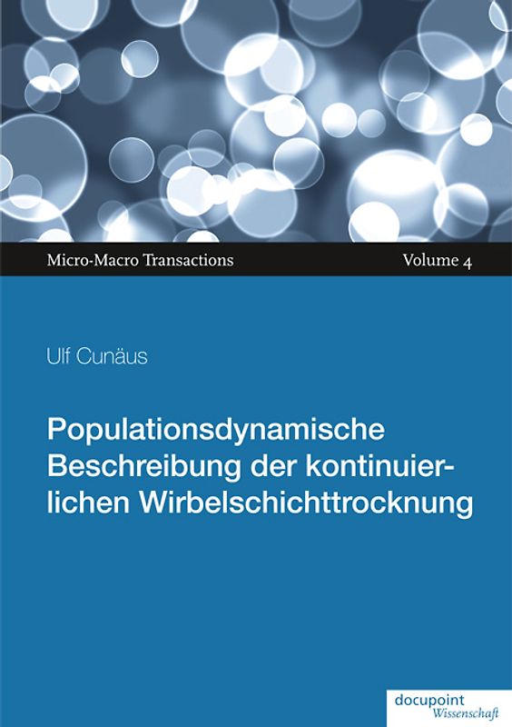 Populationsdynamische Beschreibung der kontinuierlichen Wirbelschichttrocknung