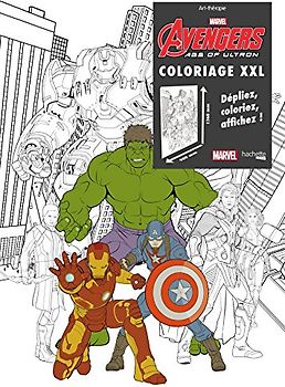 Coloriage XXL Avengers age of Ultron - Marvel