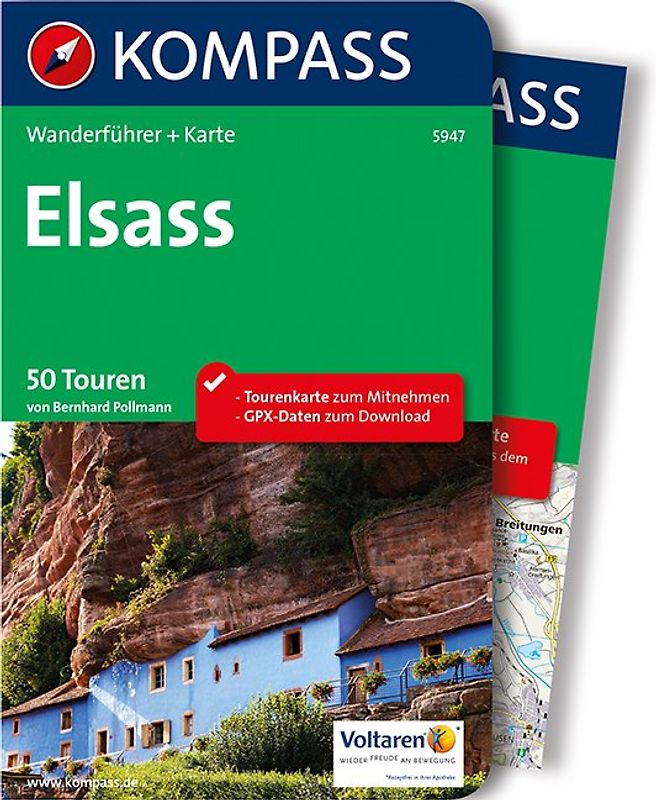 KOMPASS Wanderführer Elsass
