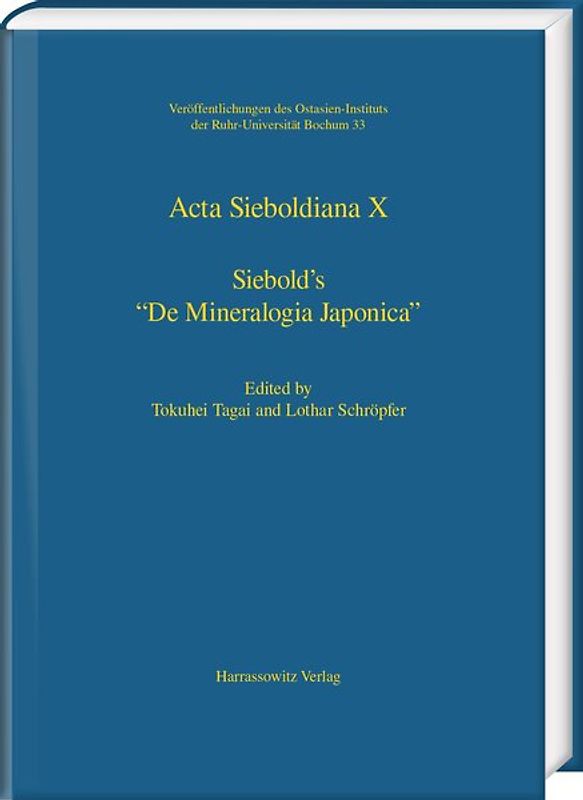 Siebold’s “De Mineralogica Japonica”