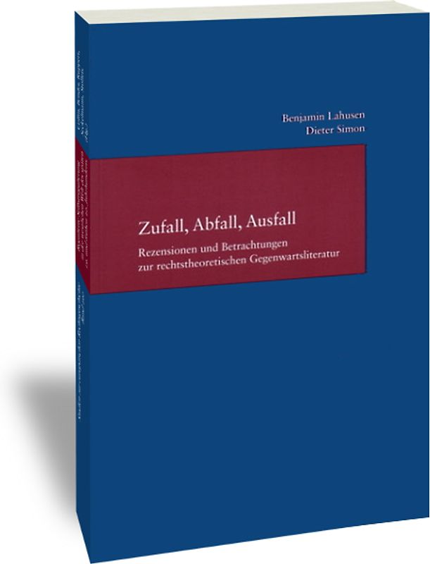 Zufall, Abfall, Ausfall